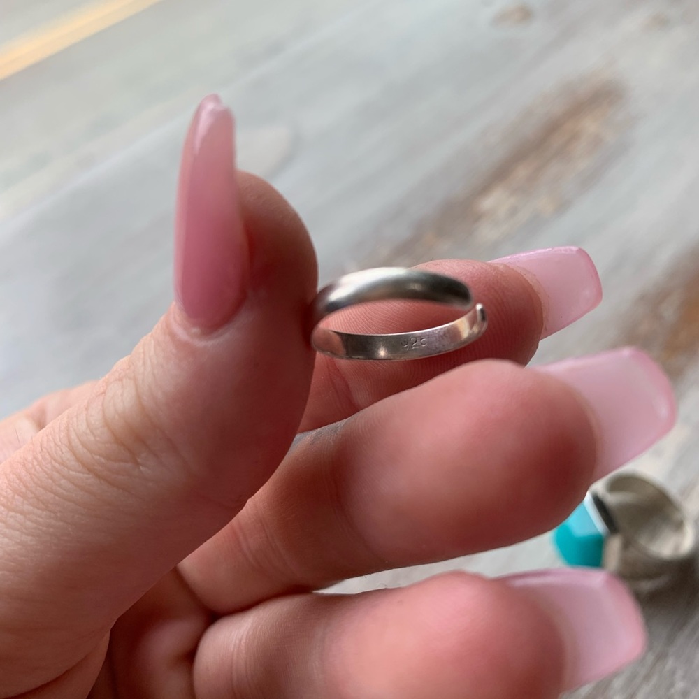 925 Peruvian Amazonite Ring + 2 Gifts - image 8